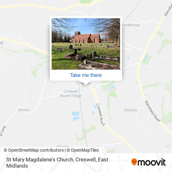 St Mary Magdalene's Church, Creswell map