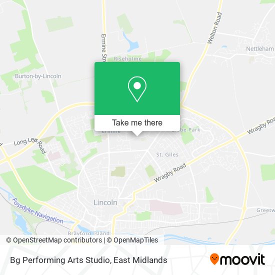 Bg Performing Arts Studio map