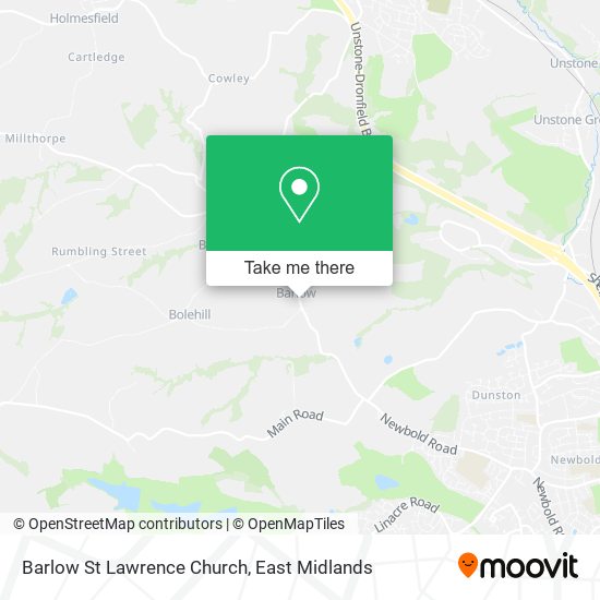 Barlow St Lawrence Church map