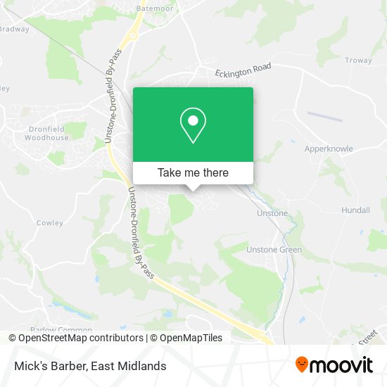 Mick's Barber map