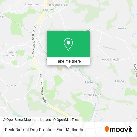 Peak District Dog Practice map