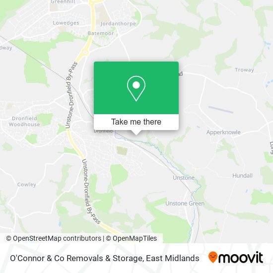 O'Connor & Co Removals & Storage map