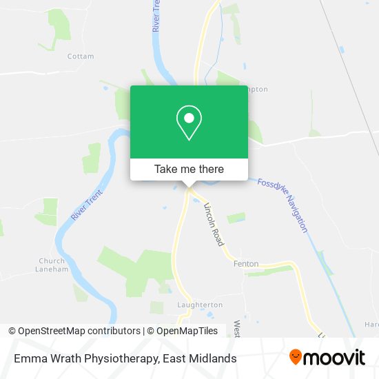 Emma Wrath Physiotherapy map
