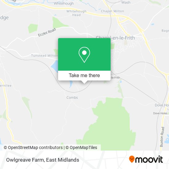Owlgreave Farm map