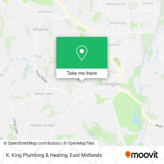 K. King Plumbing & Heating map