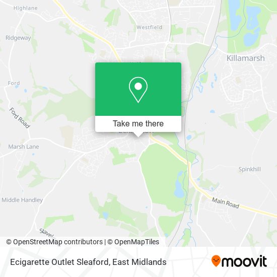 Ecigarette Outlet Sleaford map