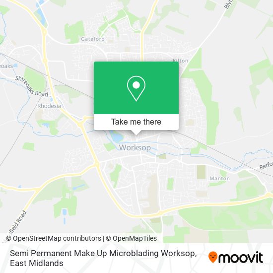 Semi Permanent Make Up Microblading Worksop map