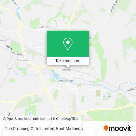 The Crossing Cafe Limited map