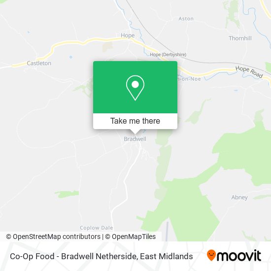 Co-Op Food - Bradwell Netherside map