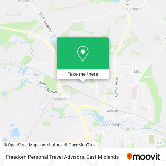 Freedom Personal Travel Advisors map