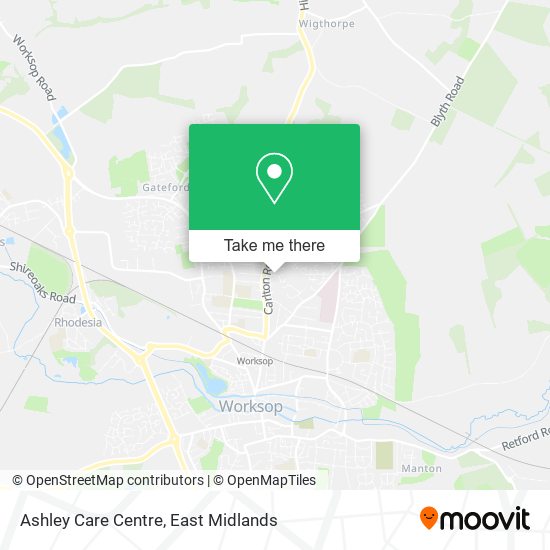 Ashley Care Centre map
