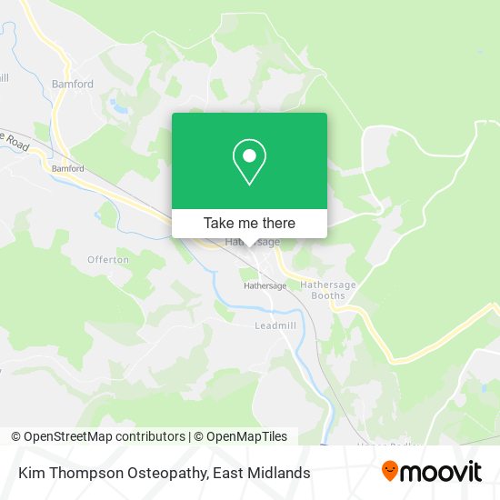 Kim Thompson Osteopathy map
