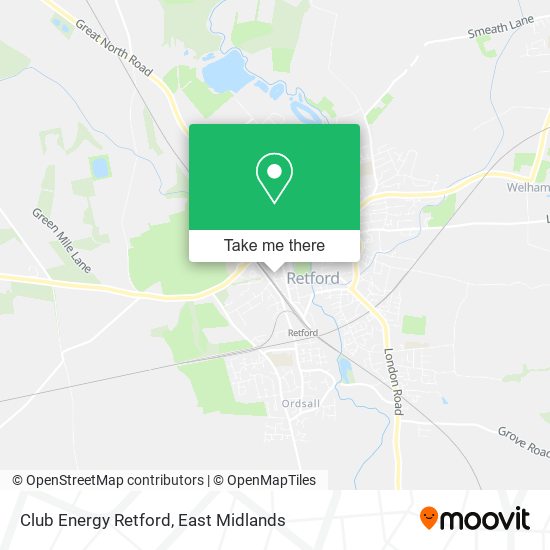 Club Energy Retford map