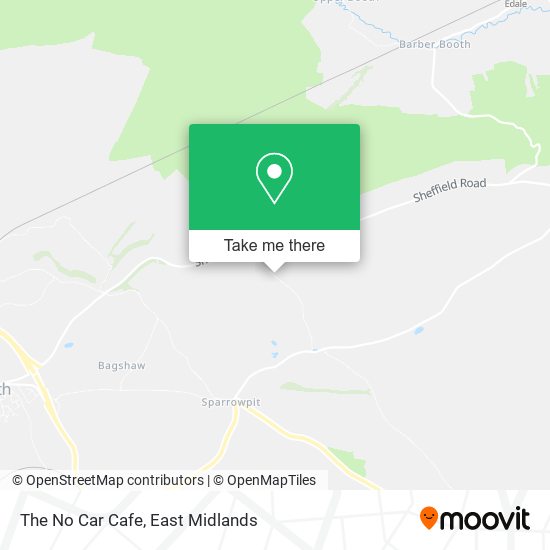 The No Car Cafe map