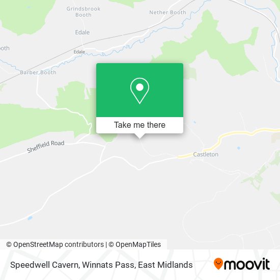 Speedwell Cavern, Winnats Pass map