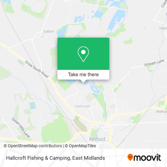 Hallcroft Fishing & Camping map