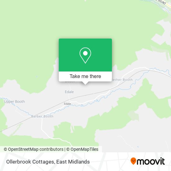 Ollerbrook Cottages map