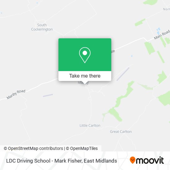 LDC Driving School - Mark Fisher map