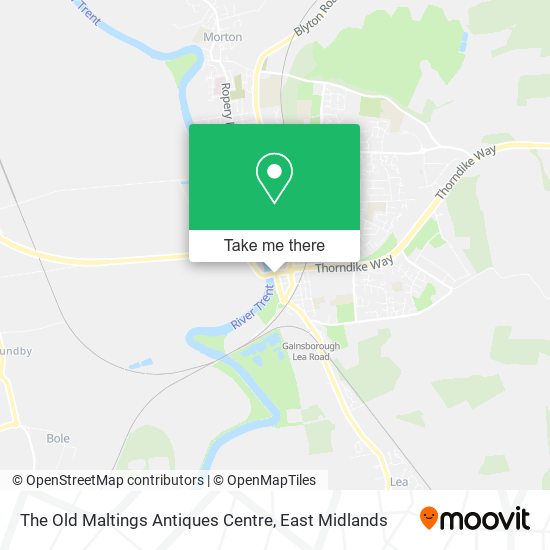 The Old Maltings Antiques Centre map