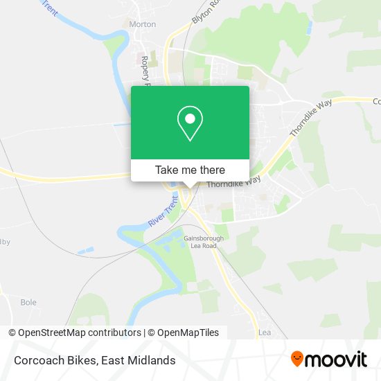 Corcoach Bikes map