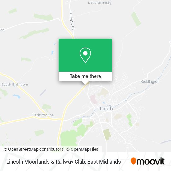 Lincoln Moorlands & Railway Club map
