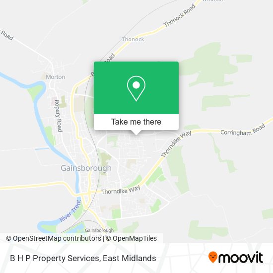 B H P Property Services map