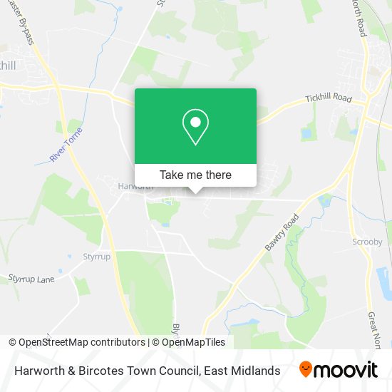 Harworth & Bircotes Town Council map