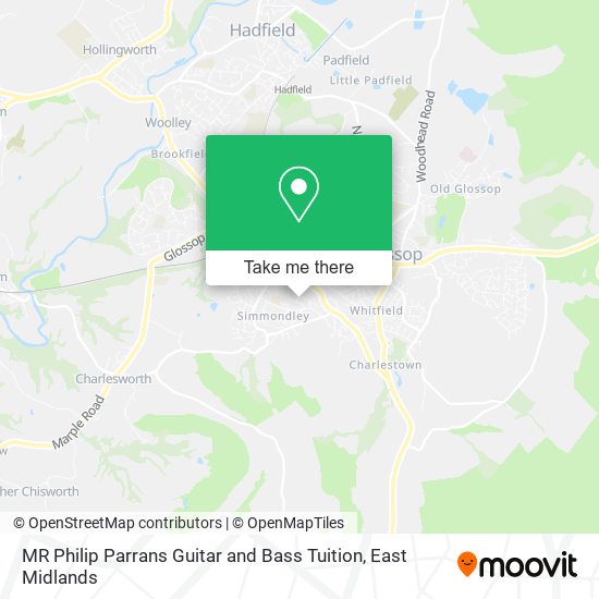 MR Philip Parrans Guitar and Bass Tuition map
