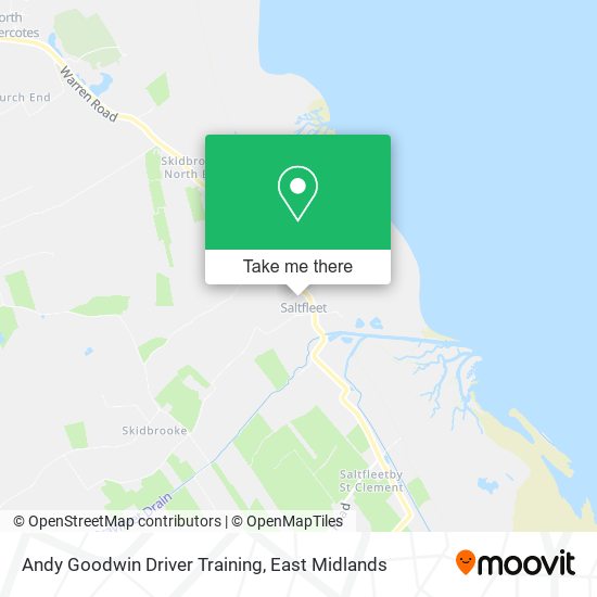 Andy Goodwin Driver Training map
