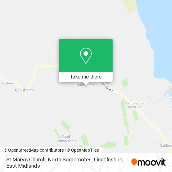 St Mary's Church, North Somercotes, Lincolnshire map