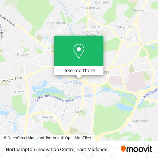 Northampton Innovation Centre map