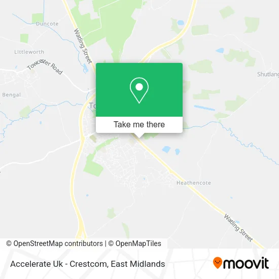 Accelerate Uk - Crestcom map