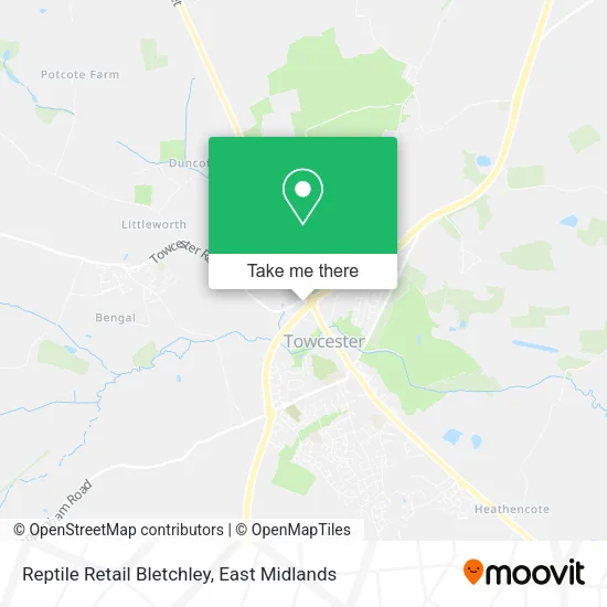 Reptile Retail Bletchley map
