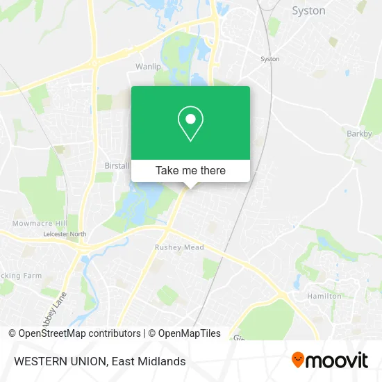 WESTERN UNION map