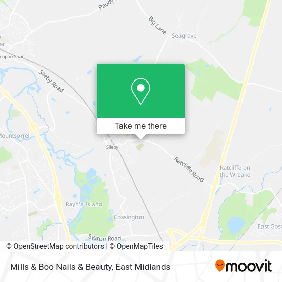 Mills & Boo Nails & Beauty map