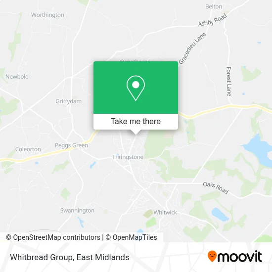 Whitbread Group map