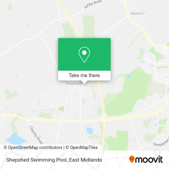 Shepshed Swimming Pool map