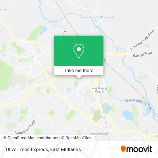 Olive Trees Express map