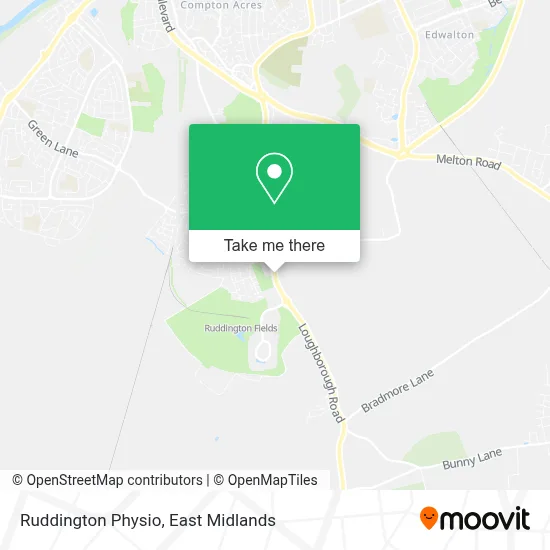 Ruddington Physio map