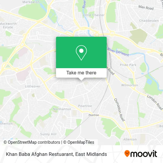 Khan Baba Afghan Restuarant map