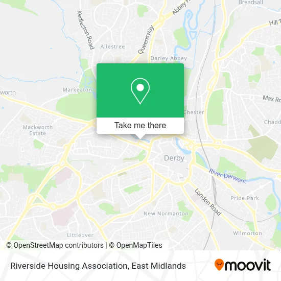 Riverside Housing Association map
