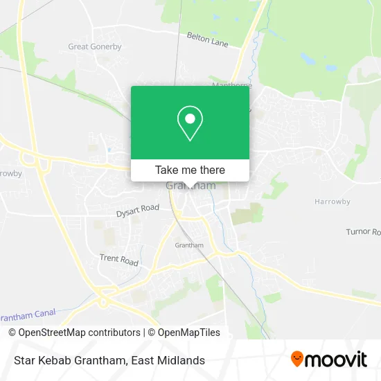 Star Kebab Grantham map