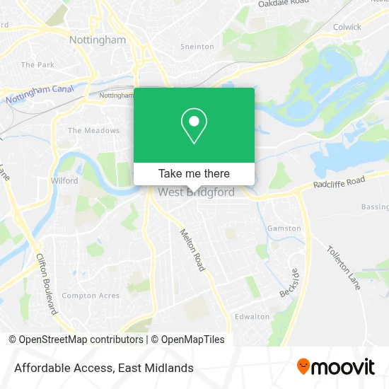 Affordable Access map