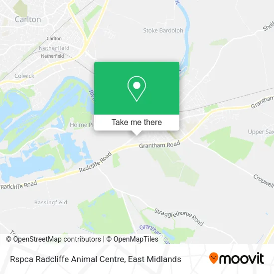 Rspca Radcliffe Animal Centre map