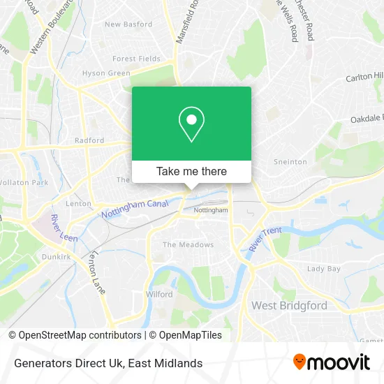 Generators Direct Uk map