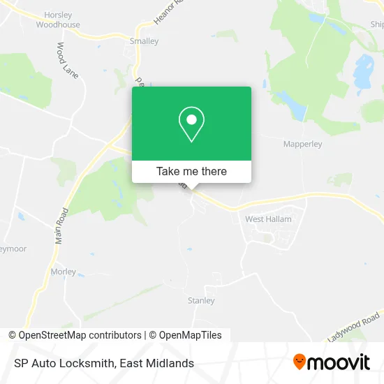 SP Auto Locksmith map