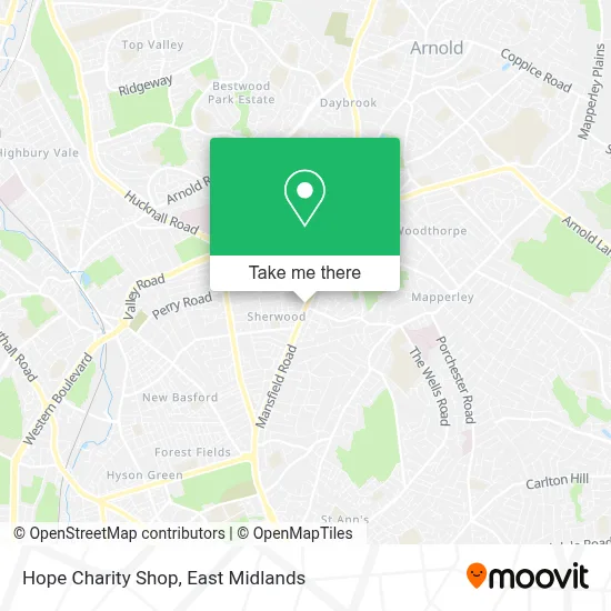 Hope Charity Shop map