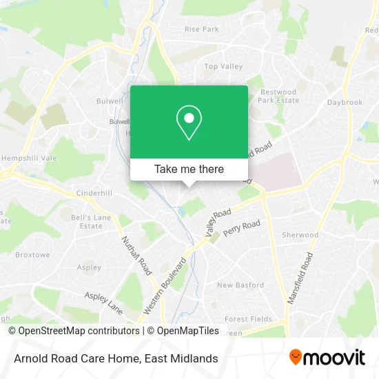 Arnold Road Care Home map