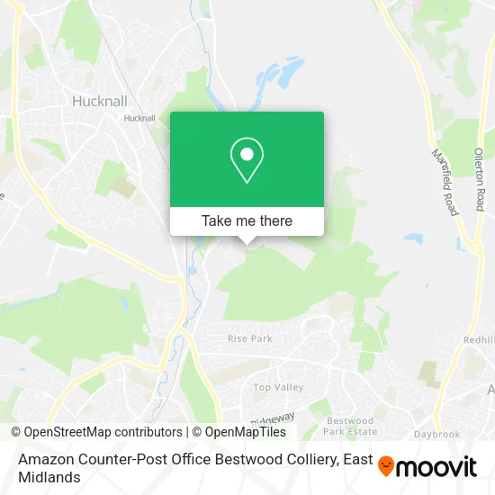 Amazon Counter-Post Office Bestwood Colliery map