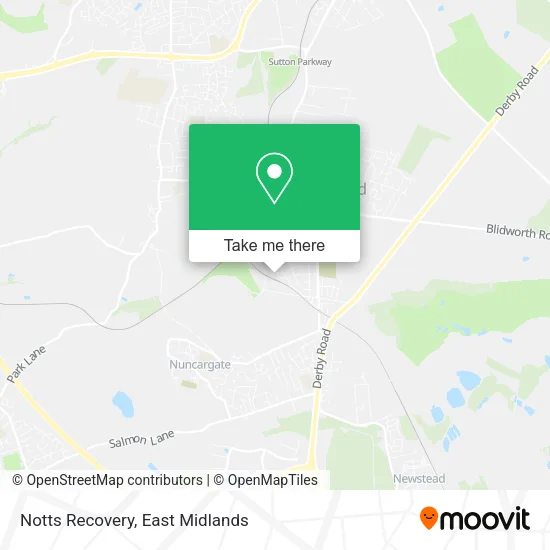 Notts Recovery map